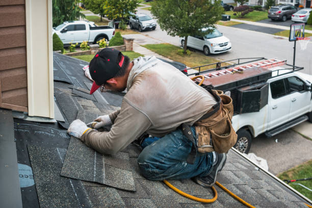 Professional Roof Repair technician working in Ledyard, CT
